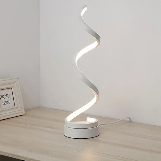 PureLight - Lampada da tavolo a LED a spirale