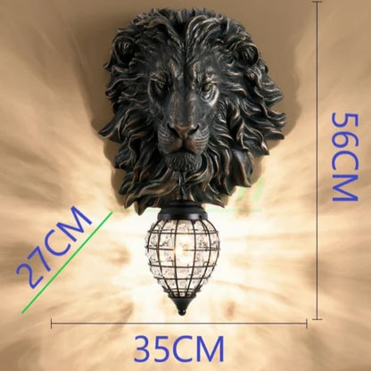 EuroStyle - Lampada da testa di leone Majestic