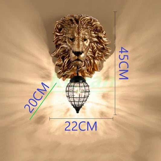 EuroStyle - Lampada da testa di leone Majestic