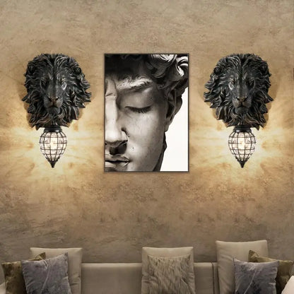 EuroStyle - Lampada da testa di leone Majestic