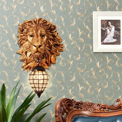 EuroStyle - Lampada da testa di leone Majestic