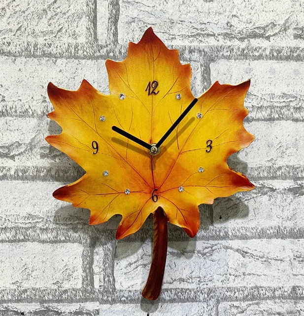 FeatherTime - Orologio a foglie nordiche