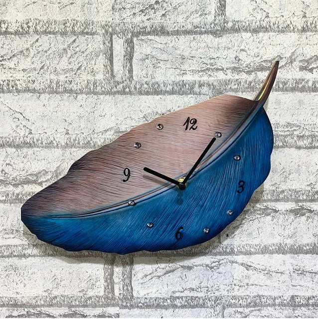 FeatherTime - Orologio a foglie nordiche