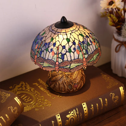 LuxeVintage - Lampada in vetro colorato Dragonfly