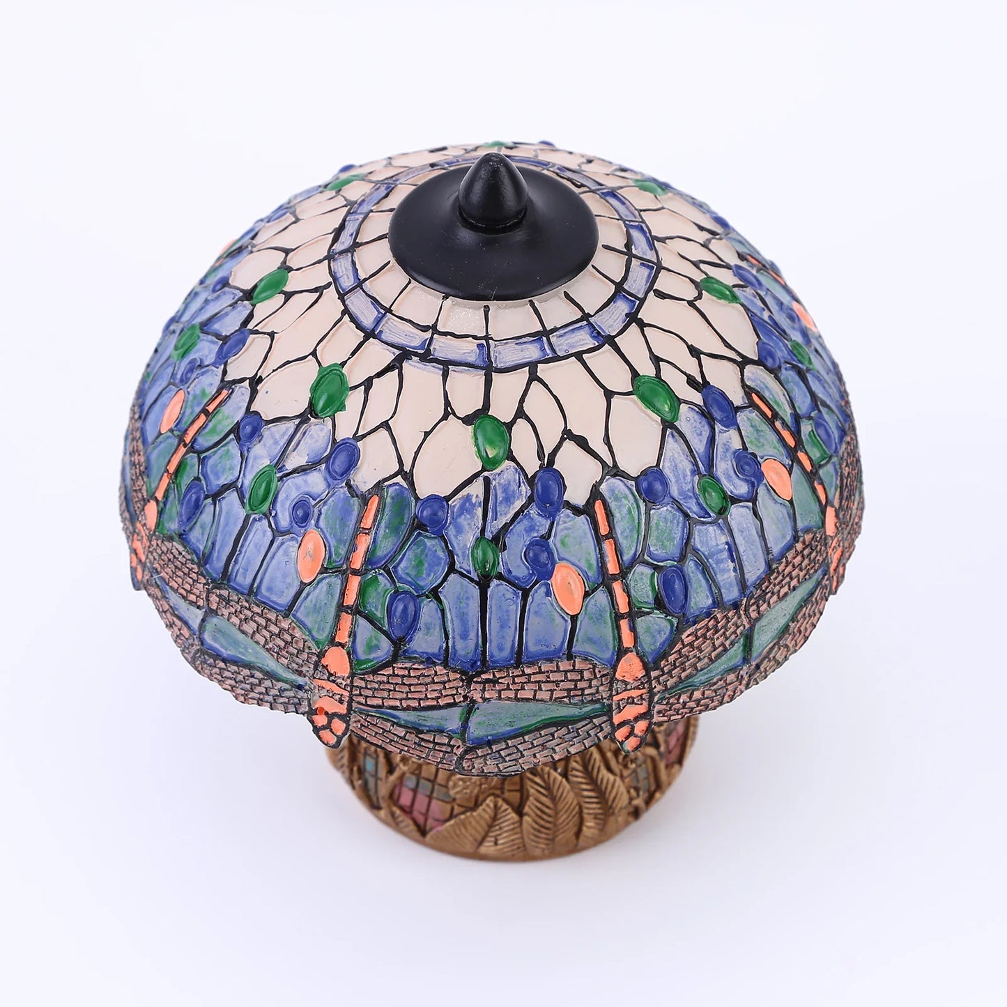 LuxeVintage - Lampada in vetro colorato Dragonfly