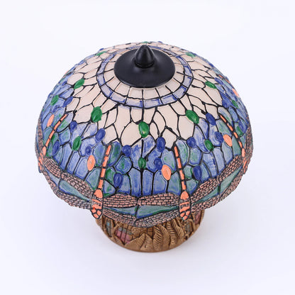 LuxeVintage - Lampada in vetro colorato Dragonfly