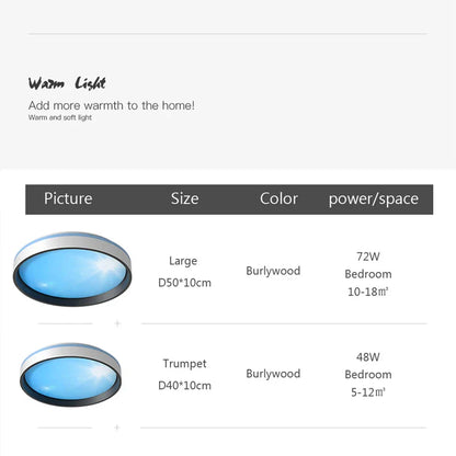 AzureGlow - Lampada da soffitto a LED blu