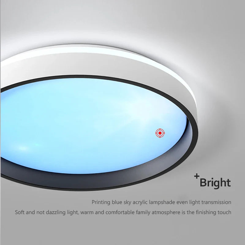AzureGlow - Lampada da soffitto a LED blu