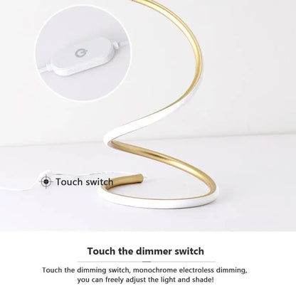 GlowStream - Lampada da tavolo moderna a LED