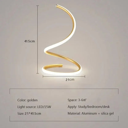 GlowStream - Lampada da tavolo moderna a LED