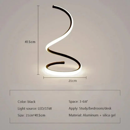 GlowStream - Lampada da tavolo moderna a LED