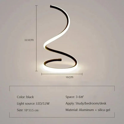 GlowStream - Lampada da tavolo moderna a LED