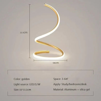 GlowStream - Lampada da tavolo moderna a LED
