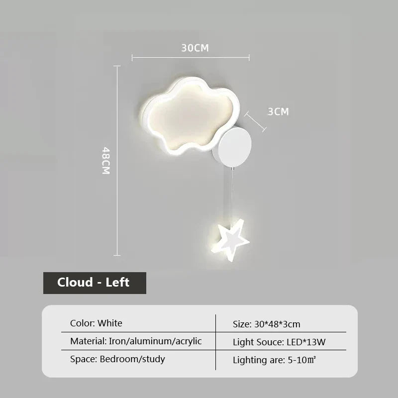 Dreamscape - Lampada da parete Cloud Star Moon