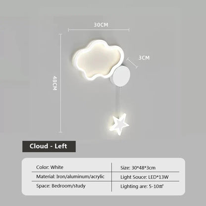 Dreamscape - Lampada da parete Cloud Star Moon