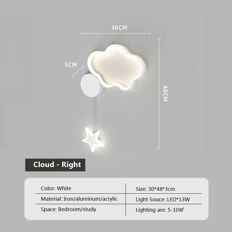 Dreamscape - Lampada da parete Cloud Star Moon