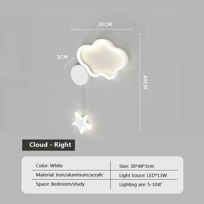 Dreamscape - Lampada da parete Cloud Star Moon
