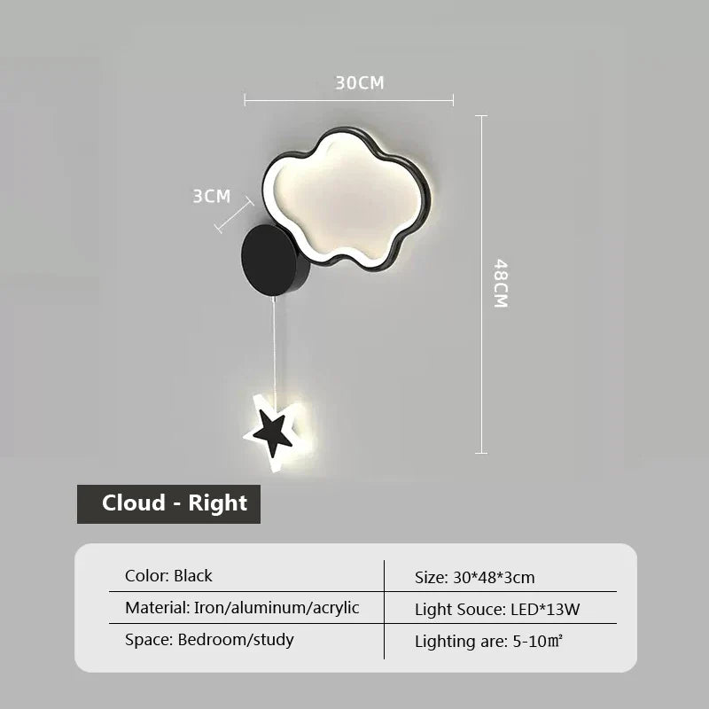 Dreamscape - Lampada da parete Cloud Star Moon