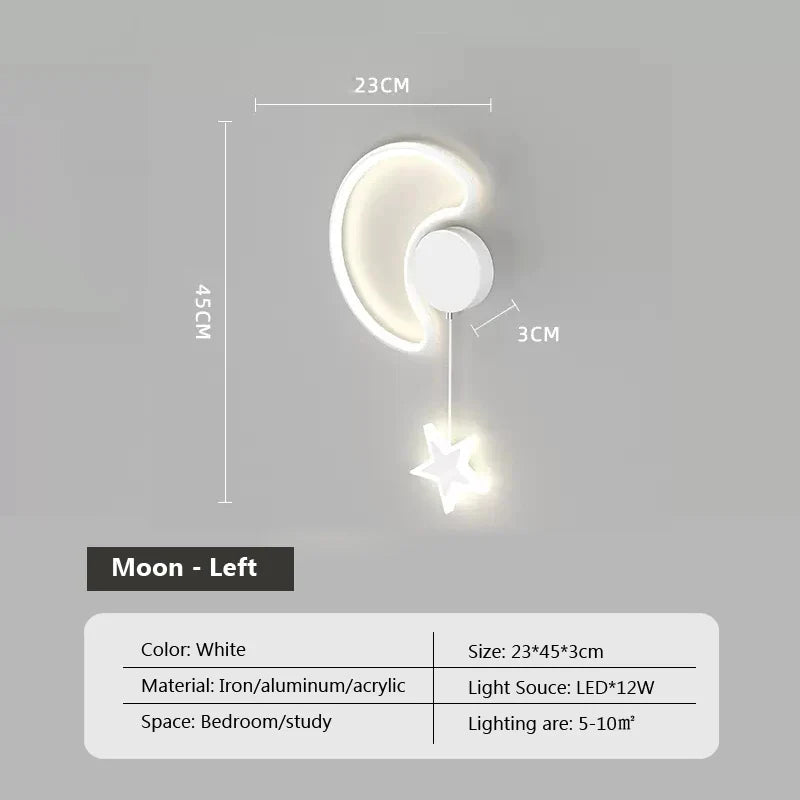 Dreamscape - Lampada da parete Cloud Star Moon