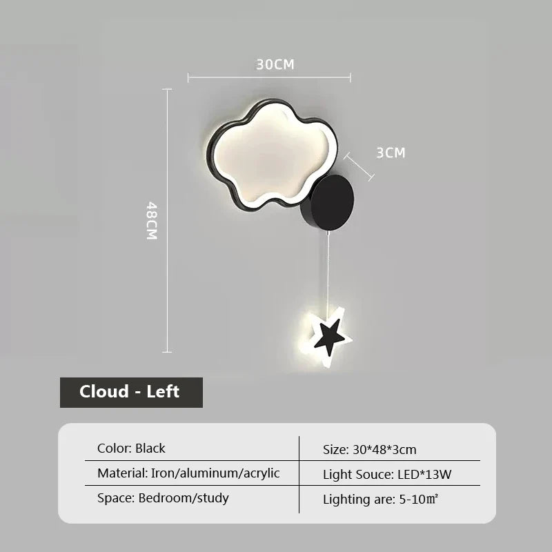 Dreamscape - Lampada da parete Cloud Star Moon