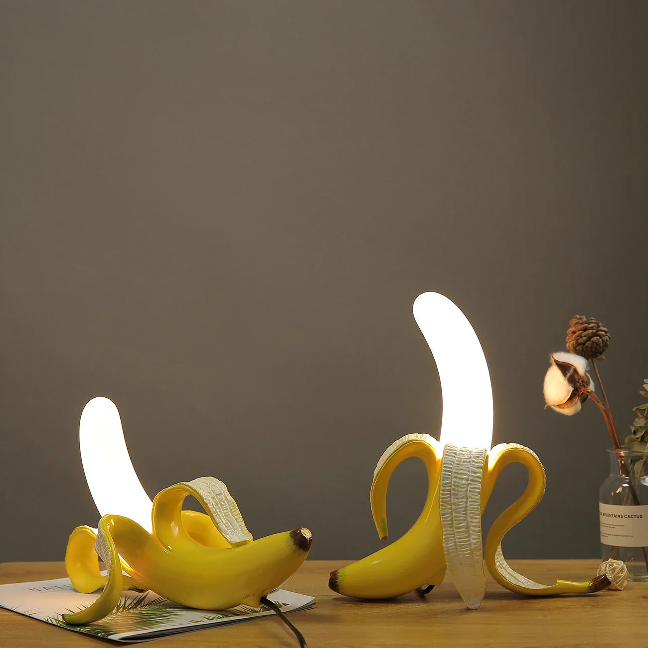 BananaShine - Lampade chic a forma di banana