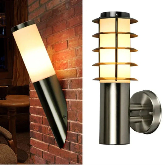 StainlessGlow - Moderne applique in acciaio inox per esterni