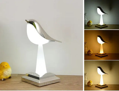 FeatherGlow - Lampada da tavolo Bird