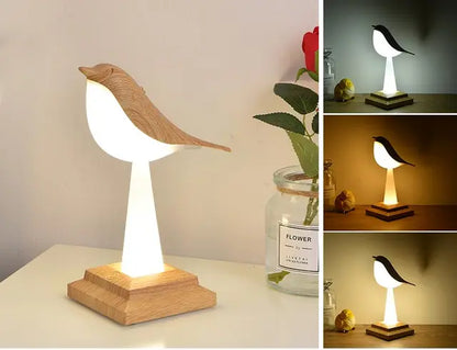 FeatherGlow - Lampada da tavolo Bird