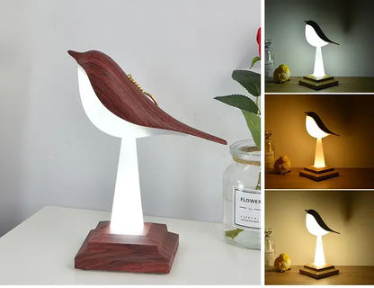 FeatherGlow - Lampada da tavolo Bird