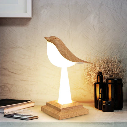 FeatherGlow - Lampada da tavolo Bird