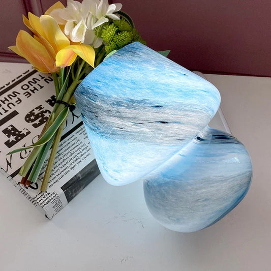 ModernLuxe - Lampada da tavolo in vetro a fungo