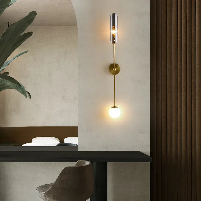 AiselLuxe - Apparecchio nordico in vetro a LED