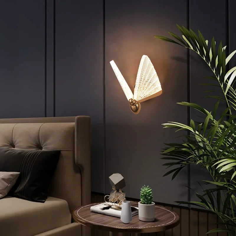 TimberLuxe - Luci a parete a farfalla