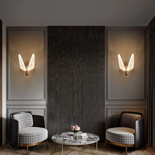 TimberLuxe - Luci a parete a farfalla