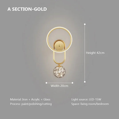 LumoEdge - Lampada da parete moderna a LED