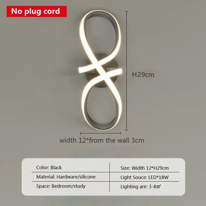 MinimalistGlow - Applique minimalista a LED