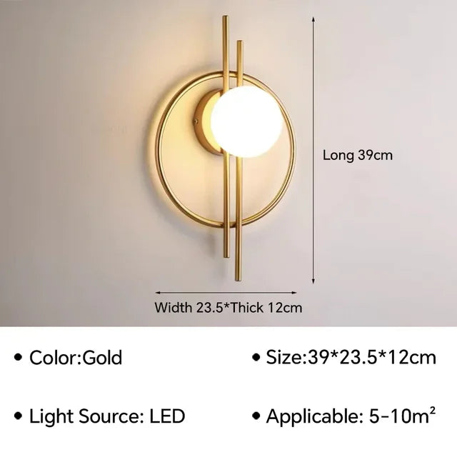 StylishLumina - Lampada da parete moderna a led