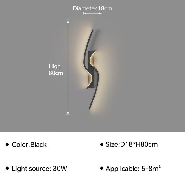 GlossGlow - Applique LED sottili
