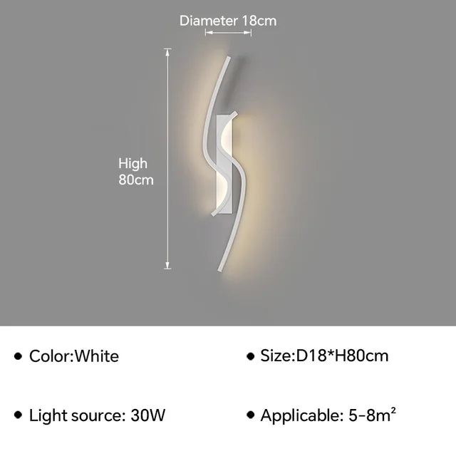 GlossGlow - Applique LED sottili