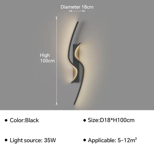 GlossGlow - Applique LED sottili