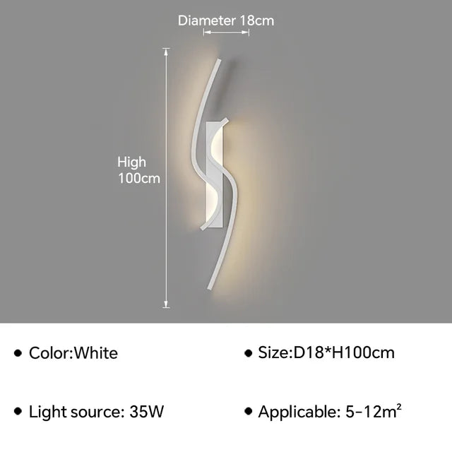 GlossGlow - Applique LED sottili