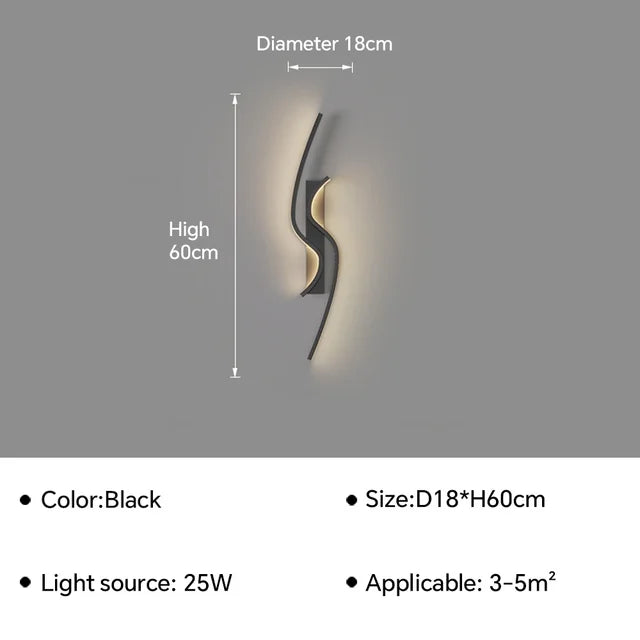 GlossGlow - Applique LED sottili