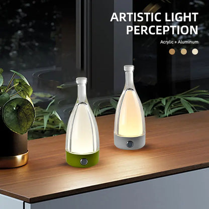 Bottle Glow - Lampada da tavolo per bottiglie da bar