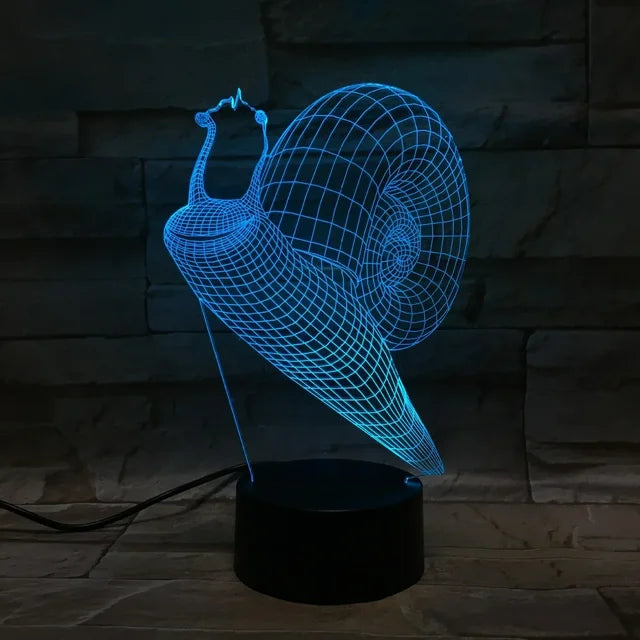 3dIllusion - Luce notturna a forma di lumaca