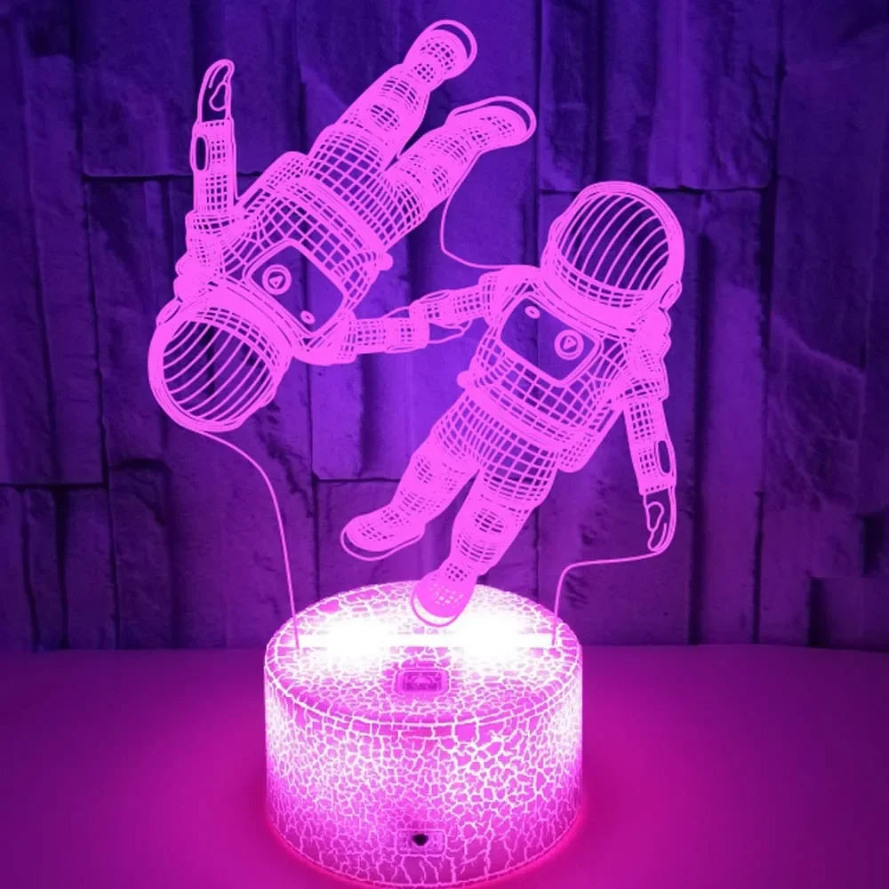 CosmicGlow - Lampada astronauta galattica