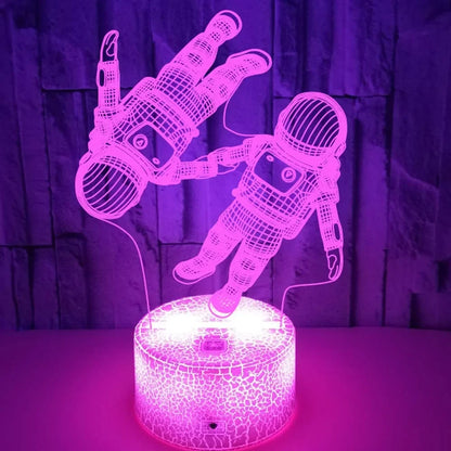 CosmicGlow - Lampada astronauta galattica