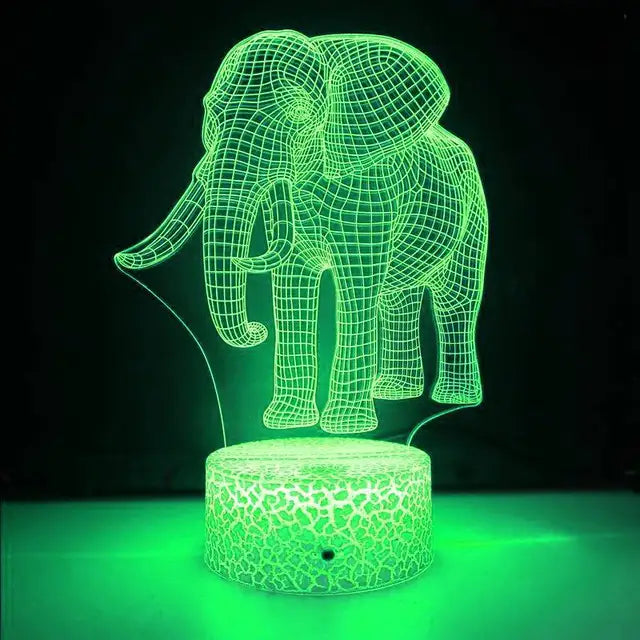 3DTrunk - Luce illusoria a forma di elefante