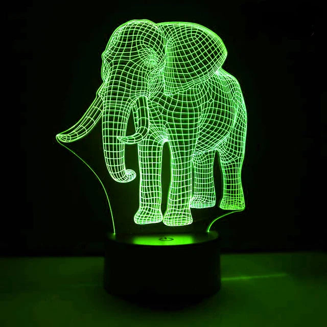 3DTrunk - Luce illusoria a forma di elefante