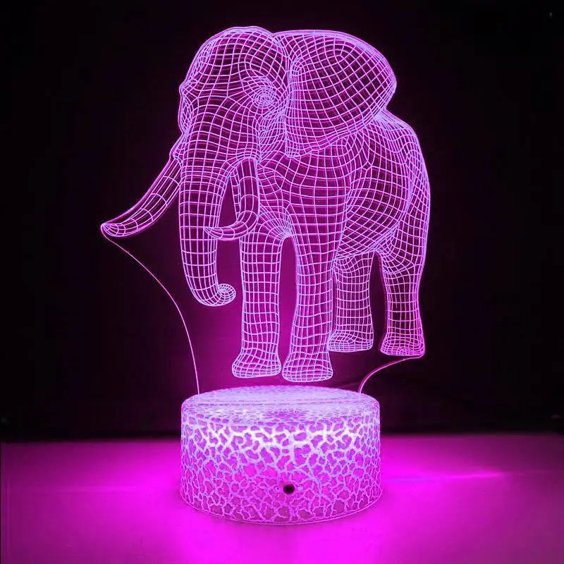 3DTrunk - Luce illusoria a forma di elefante