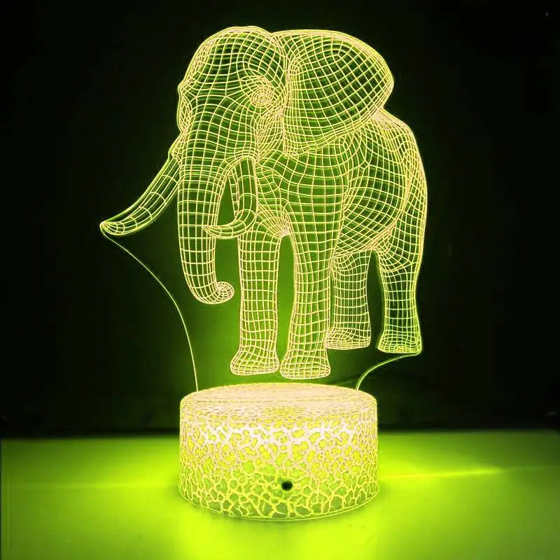 3DTrunk - Luce illusoria a forma di elefante